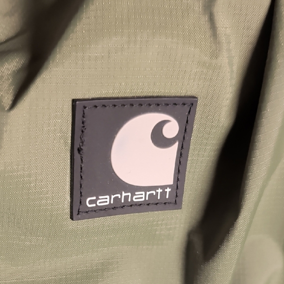 Carhartt Acadia Olive Hooded Windbreaker Rain Jacket Size L NWOT MSRP $104.99 - Picture 10 of 11